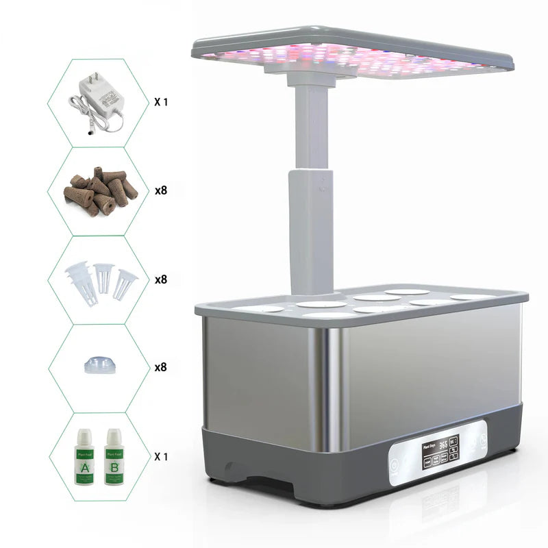 Hydroponics Kit WiFi Indoor Garden 8 Pods