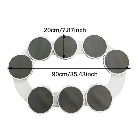 Kitchen Countertop Turntable 360° Degree Rotation Versatile Heat Resistant for Rectangular Table