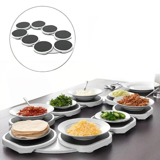 Kitchen Countertop Turntable 360° Degree Rotation Versatile Heat Resistant for Rectangular Table